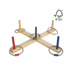 Lanzamiento de Aros de Madera FSC® – Juego de habilidad (Wooden Story)