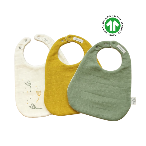 Babero de Algodón Orgánico GOTS® - Pitigaia ( Varios colores)