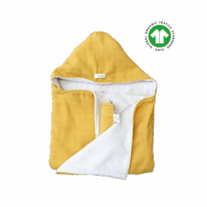Capa de Baño 100% Algodón Orgánico GOTS Ocre - Pitigaia
