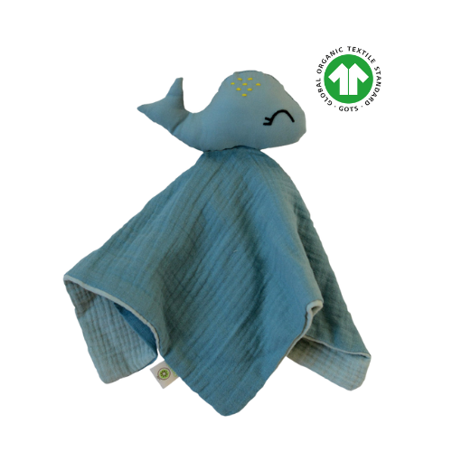 Doudou de Algodón Orgánico GOTS® - Ballena (Apunt Barcelona)