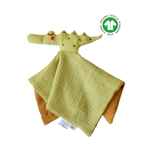 Doudou de Algodón Orgánico GOTS® - Cocodrilo (Apunt Barcelona)