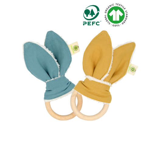 Mordedor BIO con Muselina de Algodón Orgánico GOTS® (Apunt Barcelona)