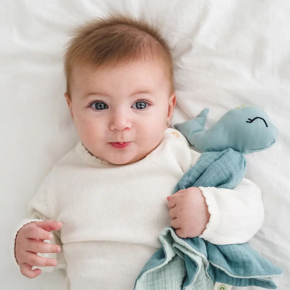Doudou de Algodón Orgánico GOTS® - Ballena (Apunt Barcelona) - Imagen 4