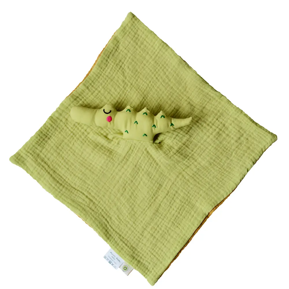 Doudou de Algodón Orgánico GOTS® - Cocodrilo (Apunt Barcelona) - Imagen 4