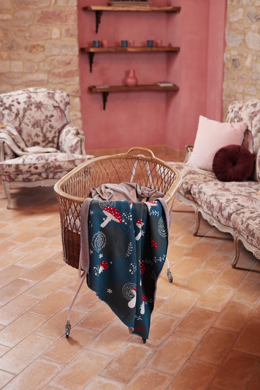 Manta Orgánica GOTS® Ecomikro - Diseño Hongo 80 x 100 Cm - Imagen 4