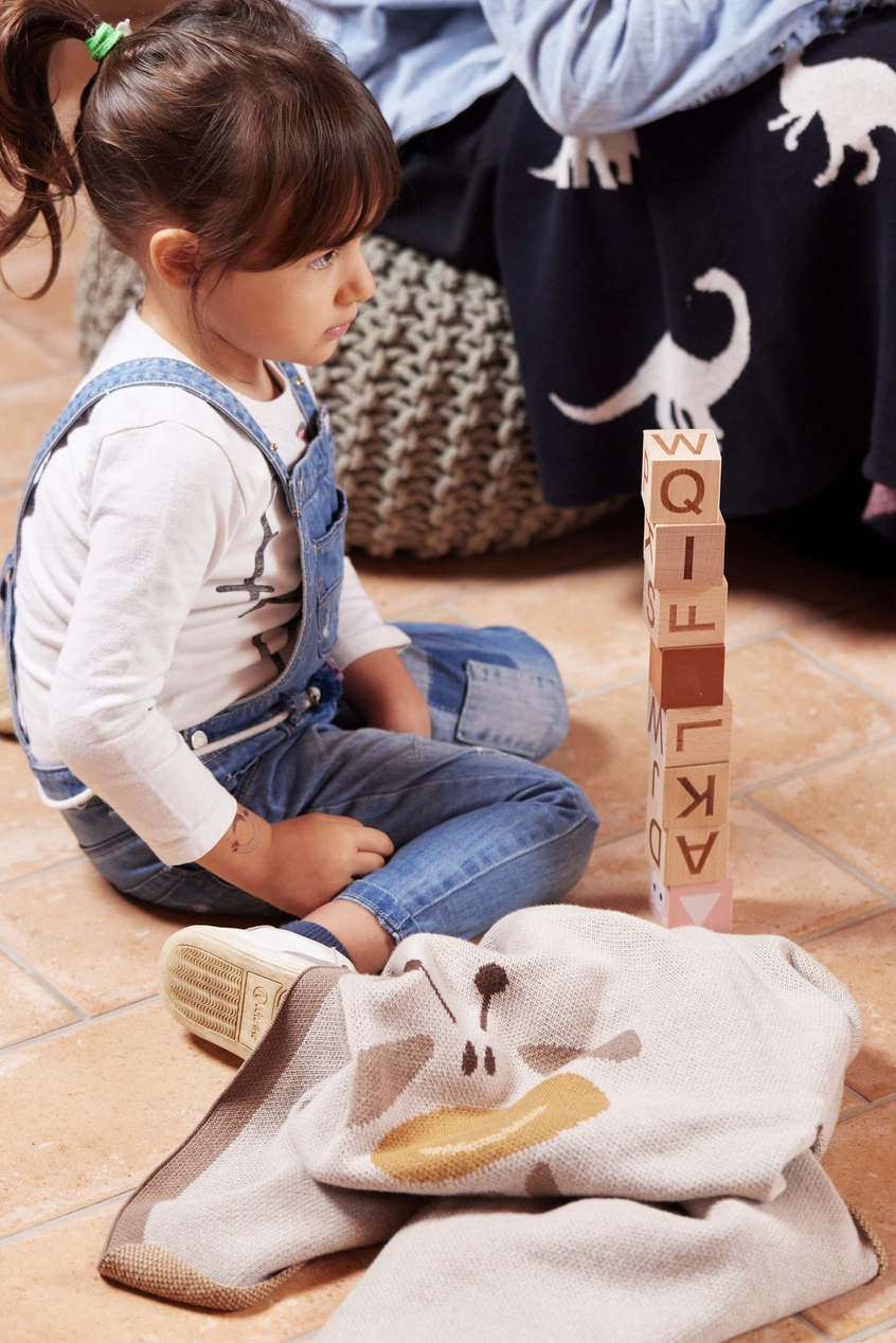 Manta Orgánica GOTS® Ecomikro - Diseño Jirafa 80 x 100 cm - Imagen 6